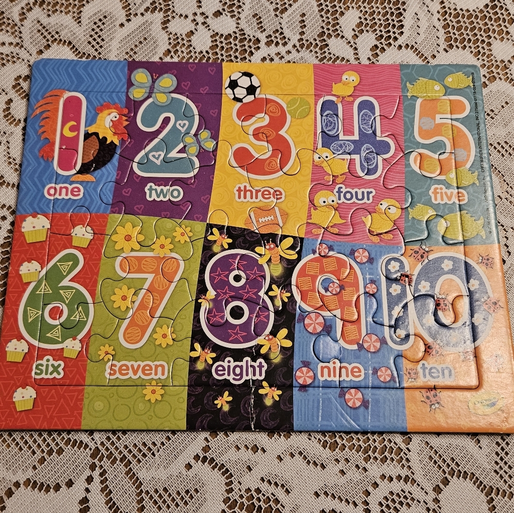 7 PUZZLES - DISNEY SHAPES - CURIOUS GEORGE - MELISSA & DOUG - NOAH'S ARK - #'S - Picture 5 of 8